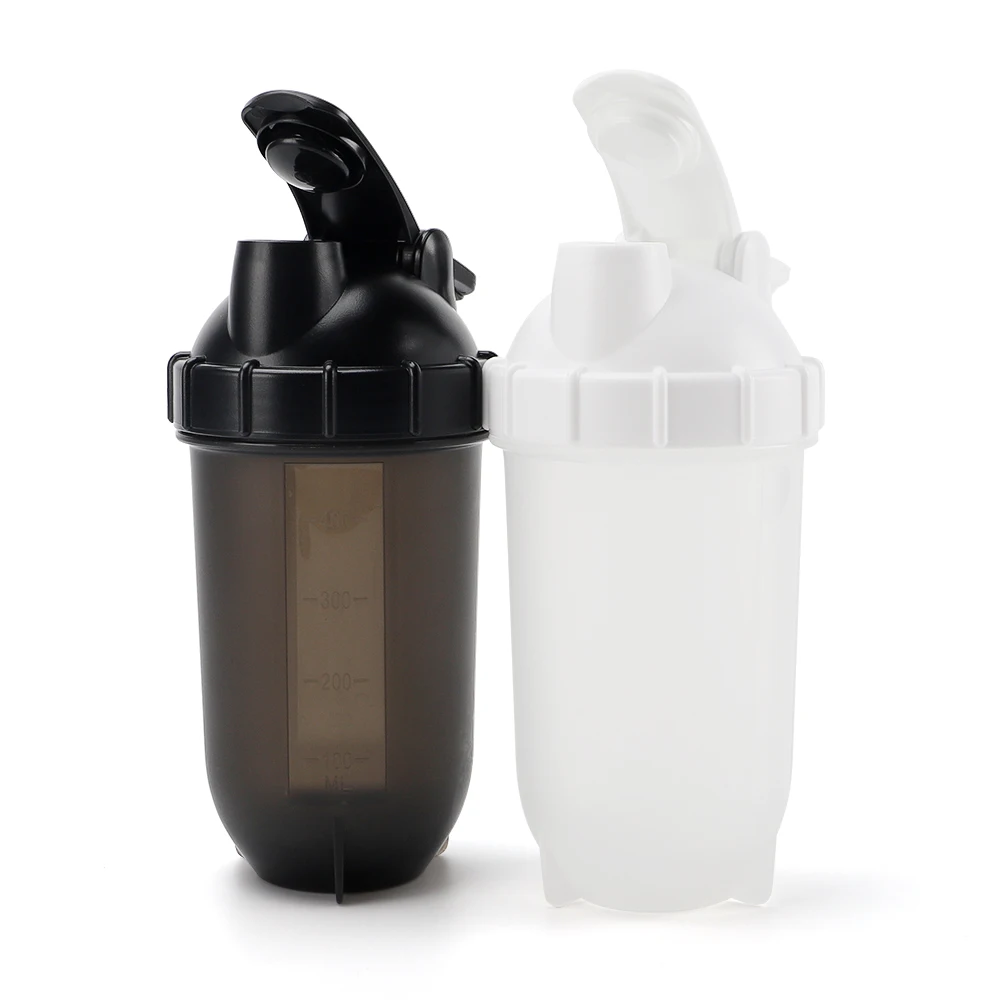 Factory Wholesale 400ml Custom Logo BPA Free Sport Plastic Gym Protein Bottle Shakers