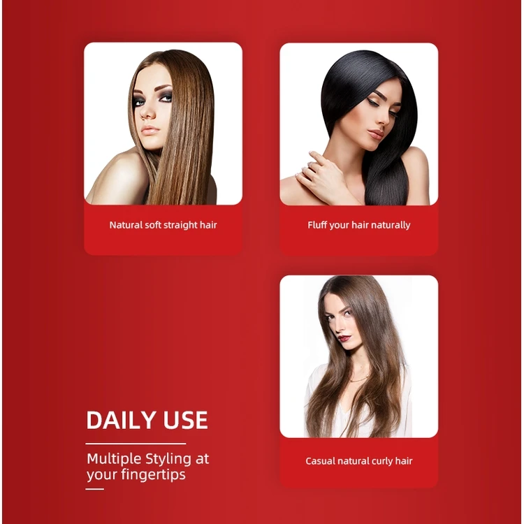 High Quality Ceramic Rechargeable Lazy Hair Straightener Does Not Hurt The Hair Ironing Board Double Ion Straight Brush