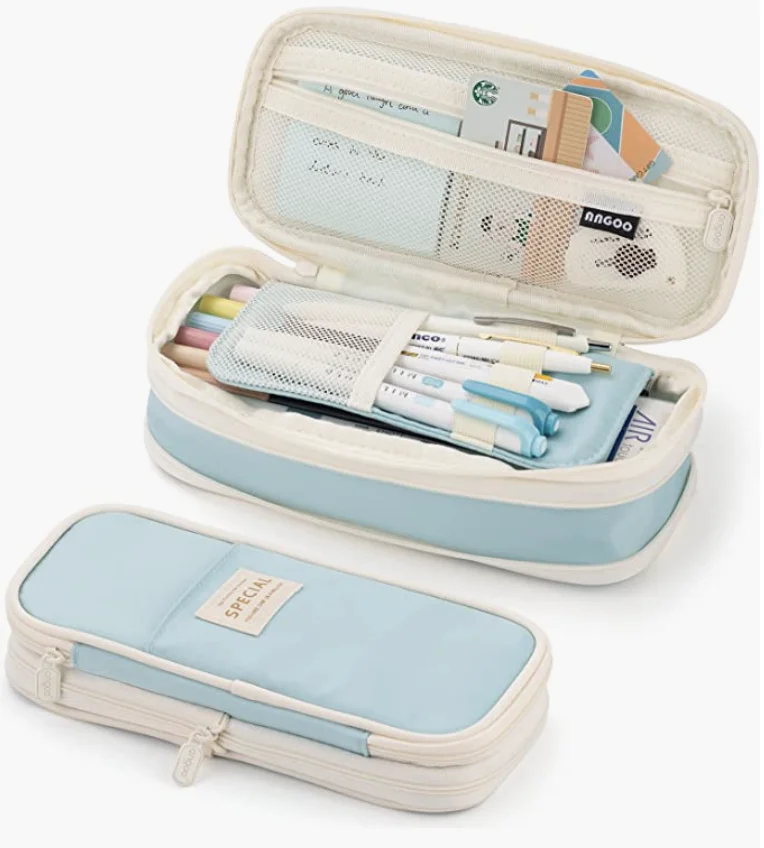 Customized Big Capacity Pencil Case Large Pencil Zipper Bag Pouch Stationery Pen Bag for Teen Girls