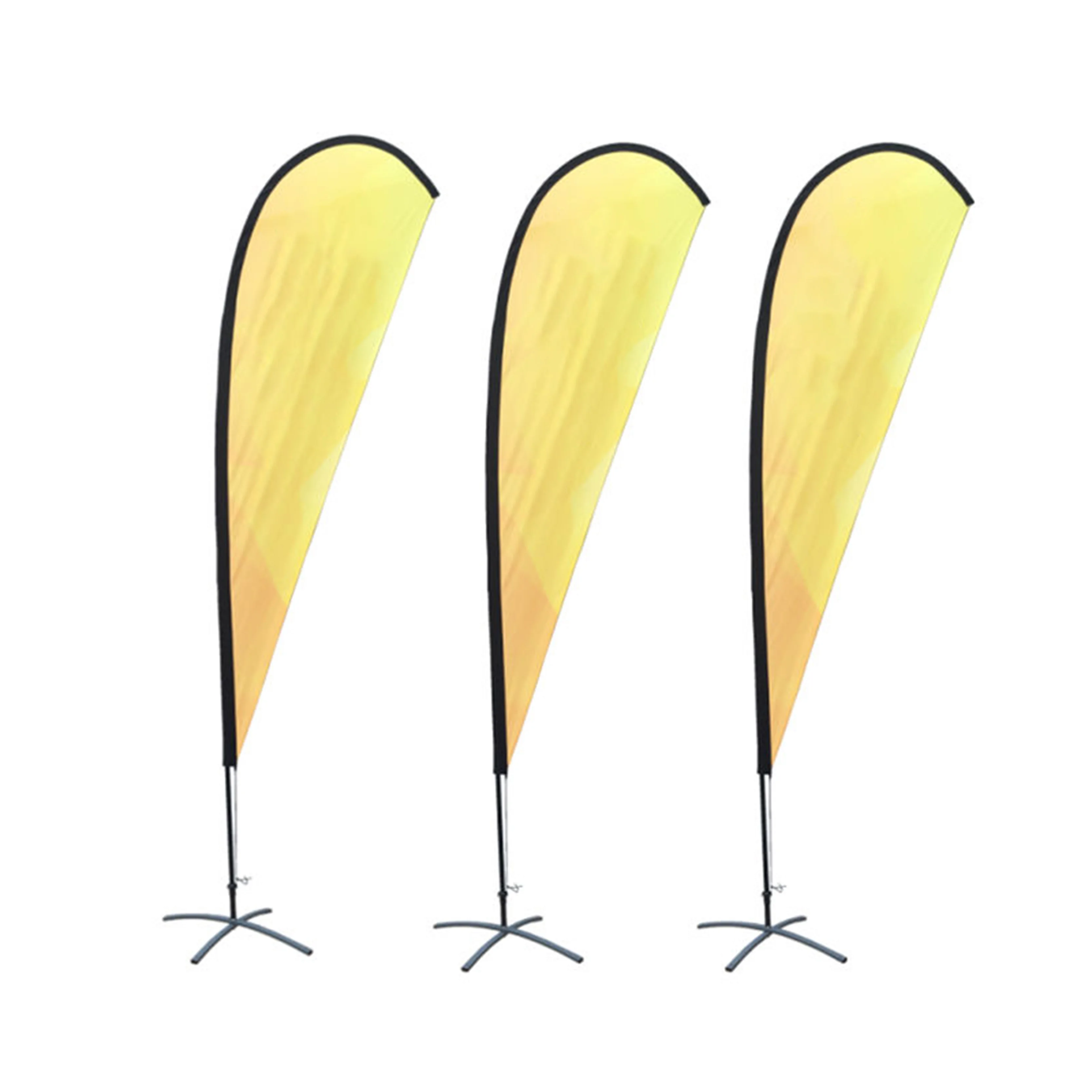 Высококачественный теплопроводный полиэстер 3 м флаг Полюс дешевая цена рекламный пляжный с базой