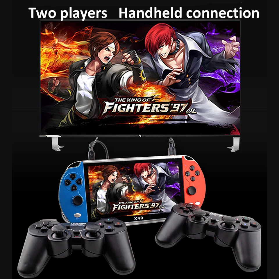 New Arrival X40 16g Max 7-inch Large Hd Screen Built In 16gb Handheld Game Console