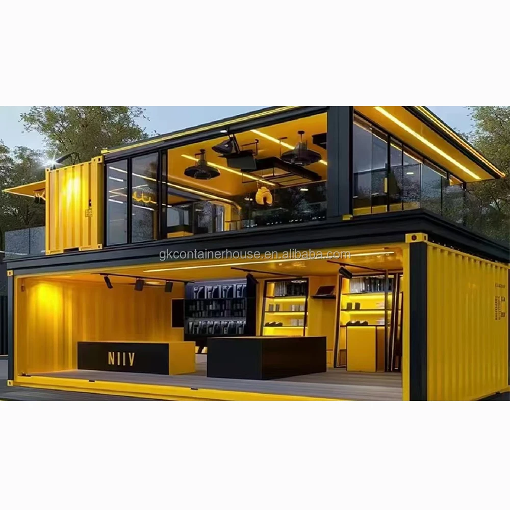 Two-Story Flatpack Modular Container House 2 Bedroom Tiny Home With Bathroom Prefab For Apartment Or Shop Use