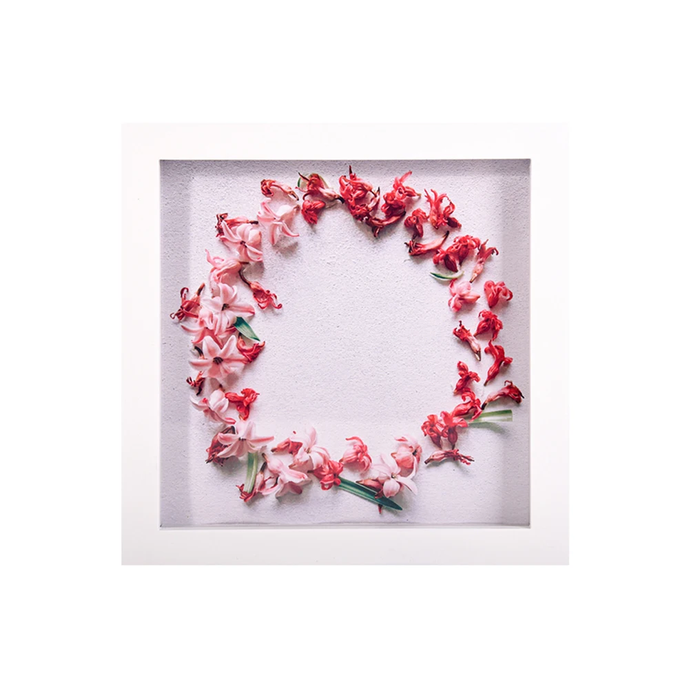 Wholesale White Color Wooden Deep 8x8 12x12 Shadow Box Photo Frames