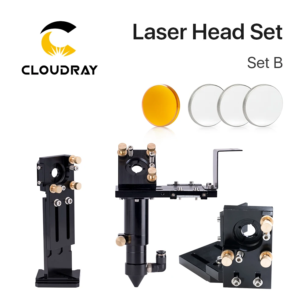 
Cloudray CL37 E Series Laser Head Sets With ZnSe Laser Focus Lens And MO SI Reflective Mirrors 25mm 