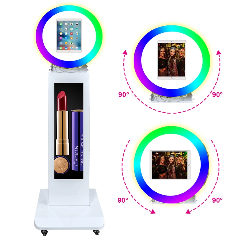 New Drop Shipping Photobooth Universal Version Ipad Photo Booth Shell LCD Screen Android 2G 32G SSD LCD Ipad Photo Booth Stand