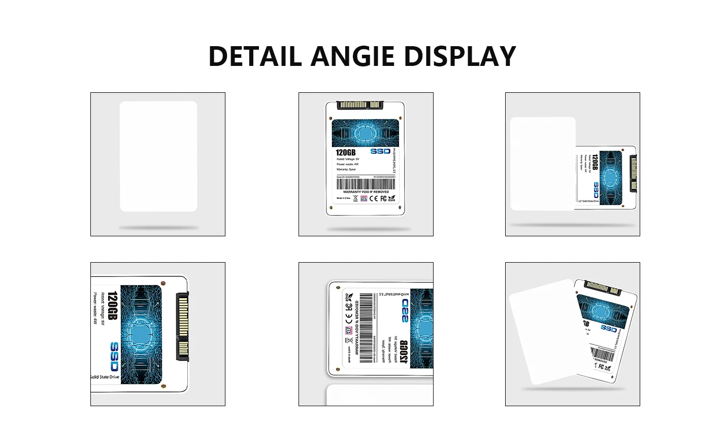 SimDisk 2.5 inch Sata III Hard Disk White Plastic SSD 256GB 64GB 120GB 480GB 512GB 1TB Disco Duro SSD 240 GB for Server Desktop