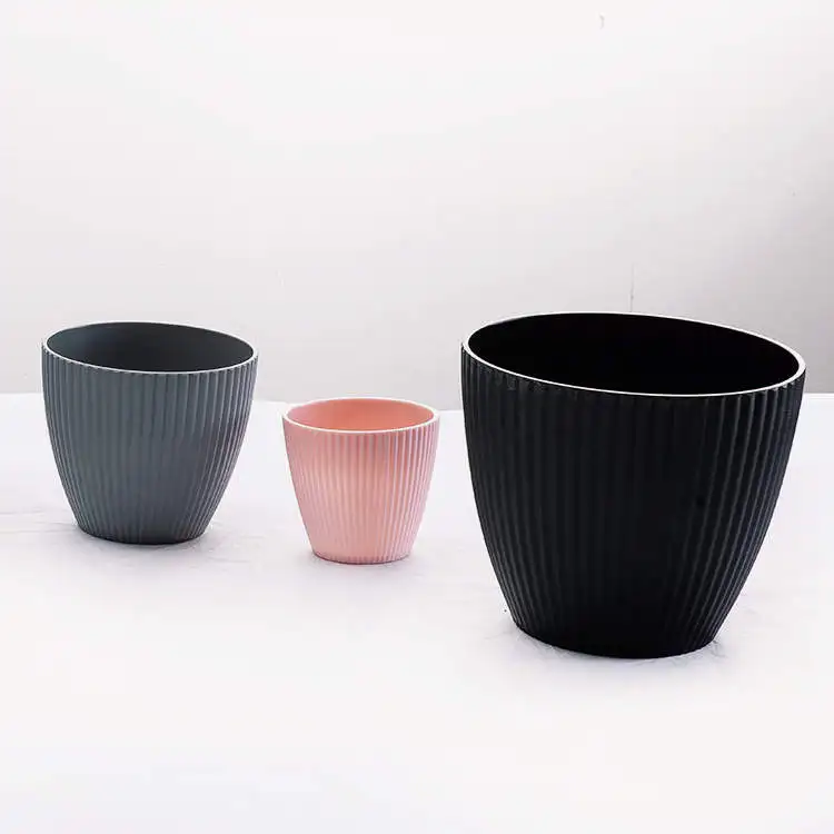 
New arrival small home office plants planter flowerpot in bulk flower planter plastic pots 