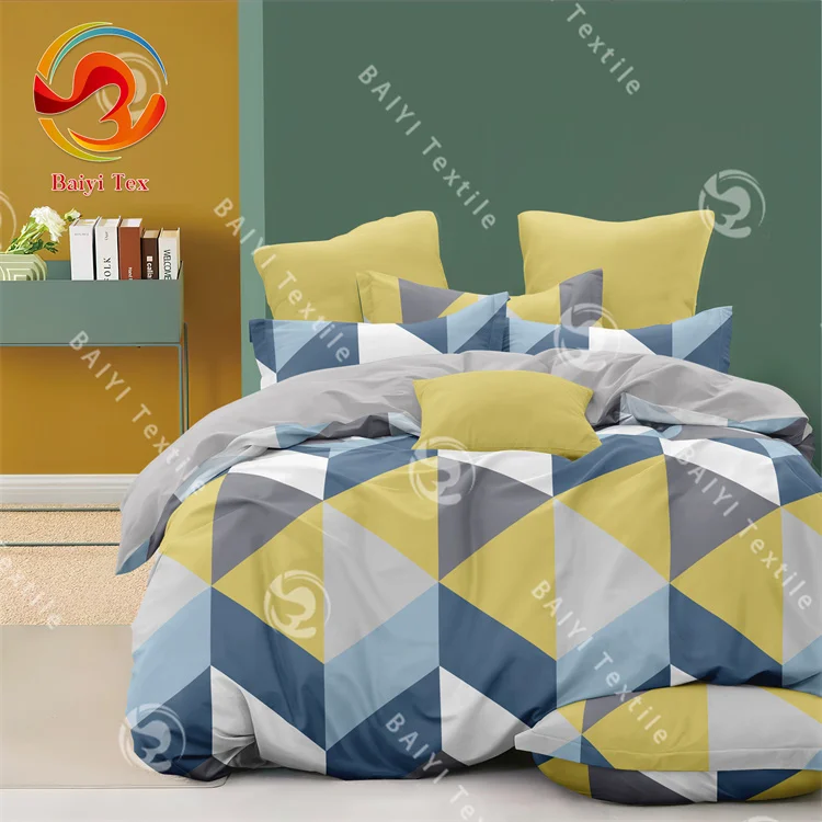100% Polyester Plant Duvet Cover Usa Twin Queen King Size And Ru Double Europe Family Sanding Print Duvet Cover Bedding Set
