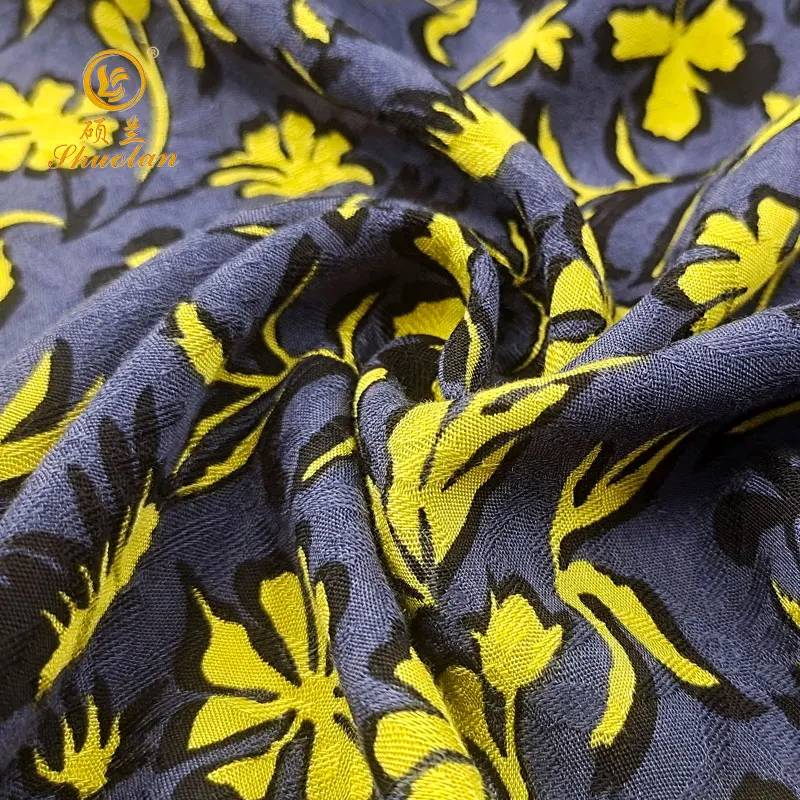 Fabric for Dresses Rayon Viscose 100% Viscose Woven Plain Printed Fabric Poplin Fabric Hebei Professional Service Viscose Shirt