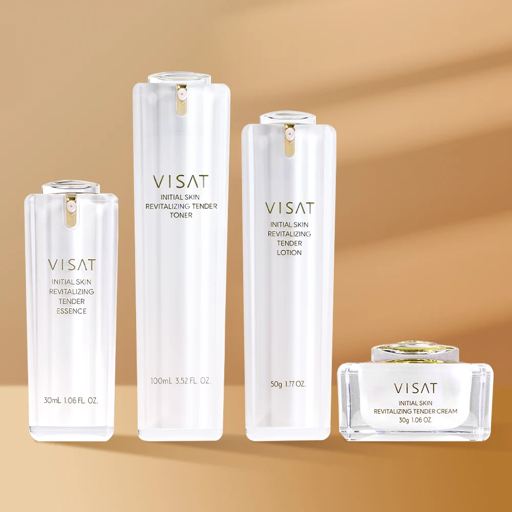 Private Label Skin Care Set with Sunscreen For Sensitive Skin Repair Sunburn Vitamin Brightening Glow Skincare Set