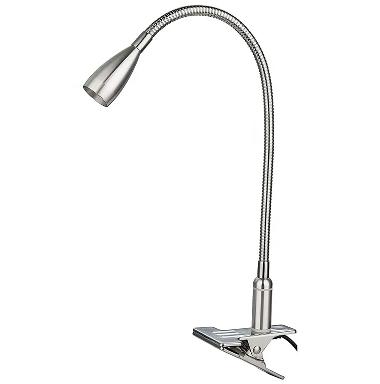 flexible table lamp with clip LED table lamp modern switch inline beside lamp