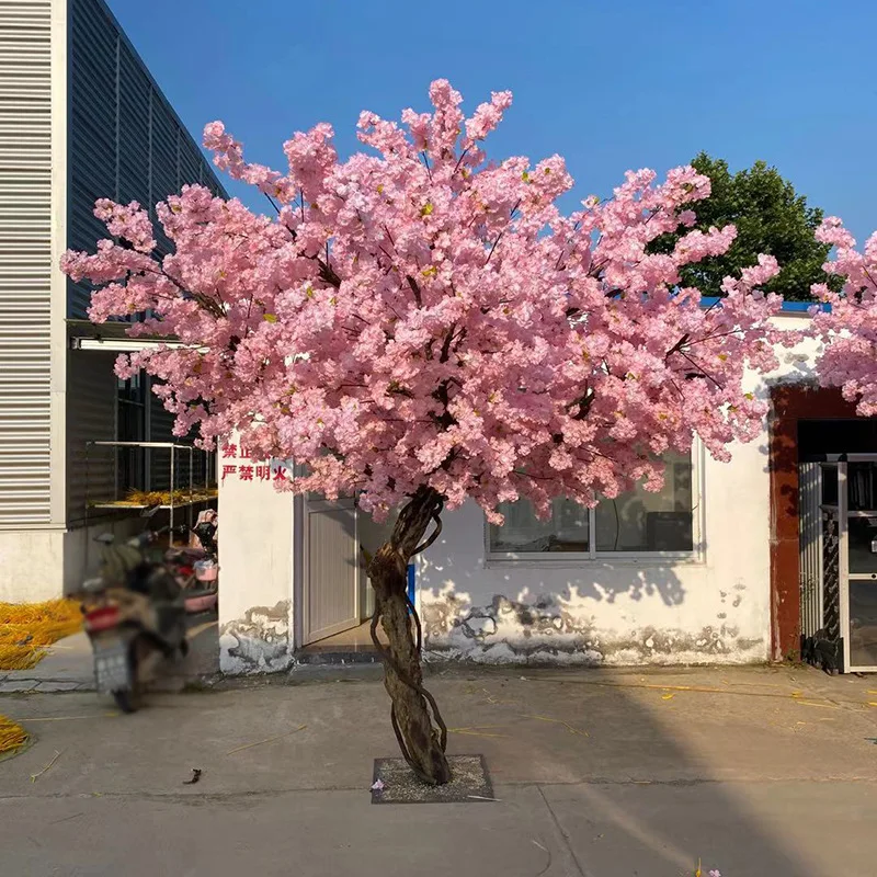 Hotel shopping mall plant wedding simulation cherry tree landscaping