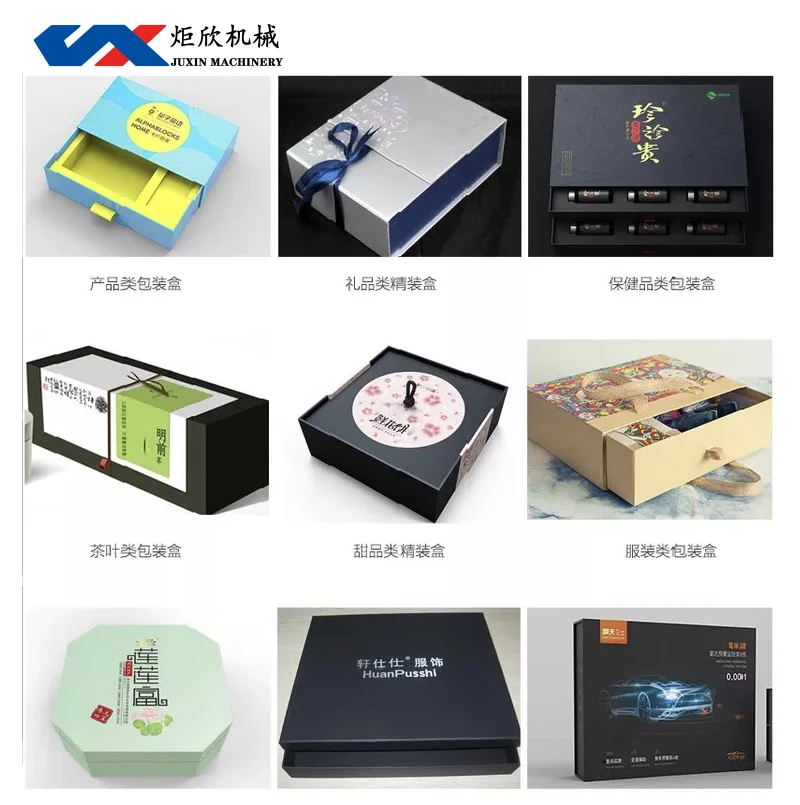 cosmetic rigid paper box making machine custom box machinery custom brand paper bag box forming machines