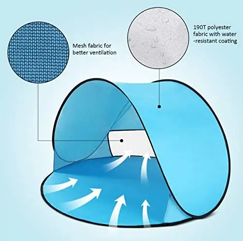 Outdoor Instant pop up beach tent UV Protection summer beach tent for 1-2 babys