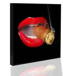 Cheap modern style digital printing canvas wall art canvas with led light and bluetooth for home