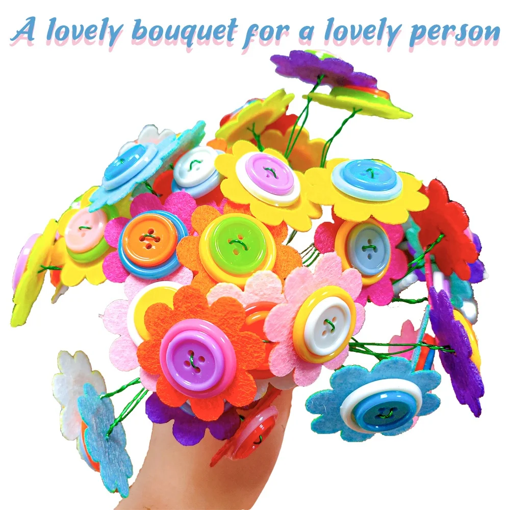 DIY Felt Flower Vase For Kid 6+ Make Your Own Floral Vases Art and Crafts Vase for Home decor