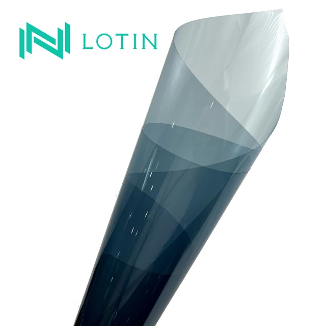 HD Nano Ceramic Car Window Film Tint with Smart Polarized Chameleon Reflective Rainbow Blue PET Chip Dyed Static Cling