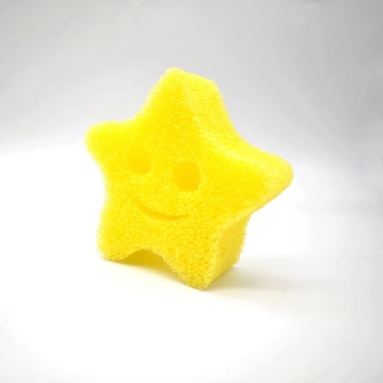 Custom Soft Smile Face Scour Daddy  scented  kitchen Dish Cleaning Temperature Sense Flex texture scrubber