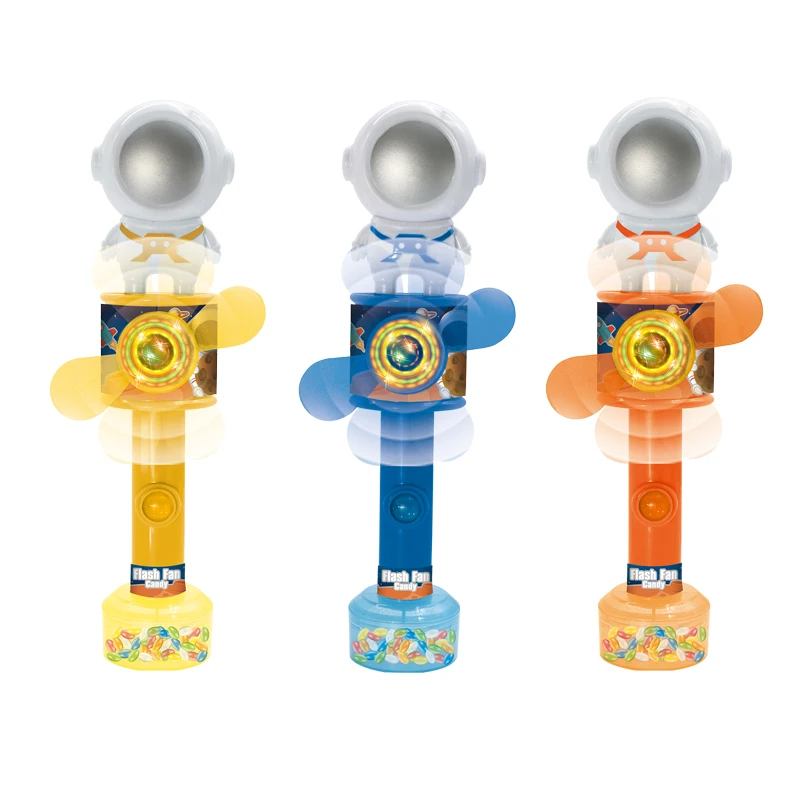 Kosher Halal Novelties Candy Sweets Space Flash Fan Toy Candy