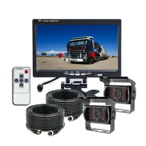 
iPoster hot-selling DIGITAL REAR VIEW BACKUP REVERSE SYSTEM SAFETY FOR TRUCK TRACTOR RV camera+ 7 inch Monitor 