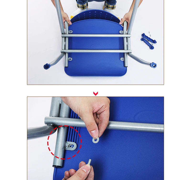 Wholesale School Office Furniture Student Chair Plastic Training Outdoor Chair With Writing Pad