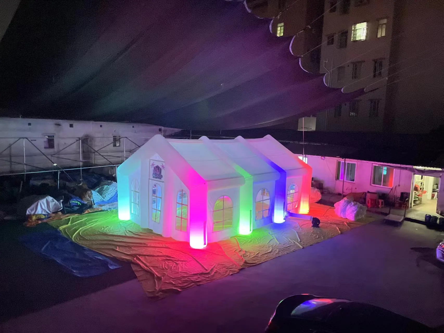 Lighting inflatable party  LED air dome event tent for outdoor