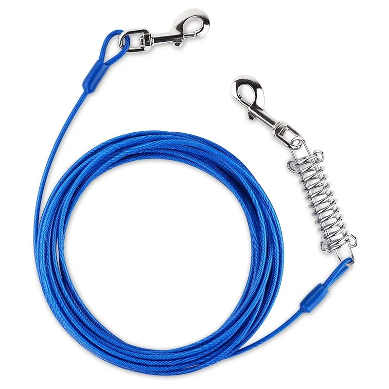 Rust- Proof Durable Pet Dog Tie Out Cable for Yard and Camping