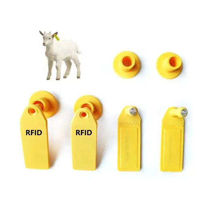 OTPS 134.2Khz ISO11784/785 Tpu RFID Animal Earing Tags Sheep Goat Cattle Cow Ear Tag Monitor Livestock rfid Ear Tag For Sheep