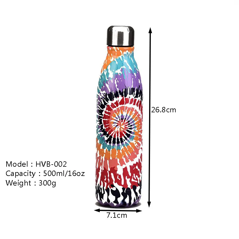 Wholesale 17oz ounce stainless steel vacuum insulated water bottle double cola shaped insulated water bottle