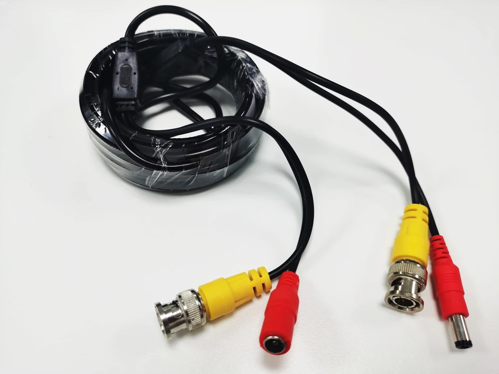 ALL Copper BNC + DC 2in1 Surveillance CCTV CAMERA Cables Video+Power HD AHD Security Wire Extended Line