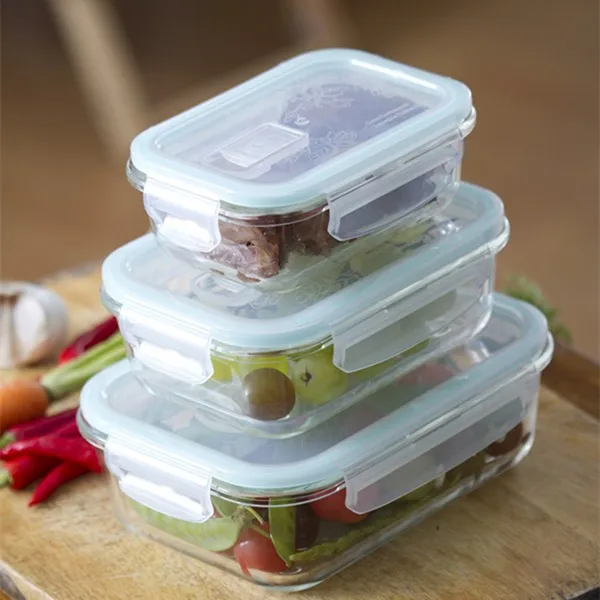 top selling wholesale glass container with low price glass food storage