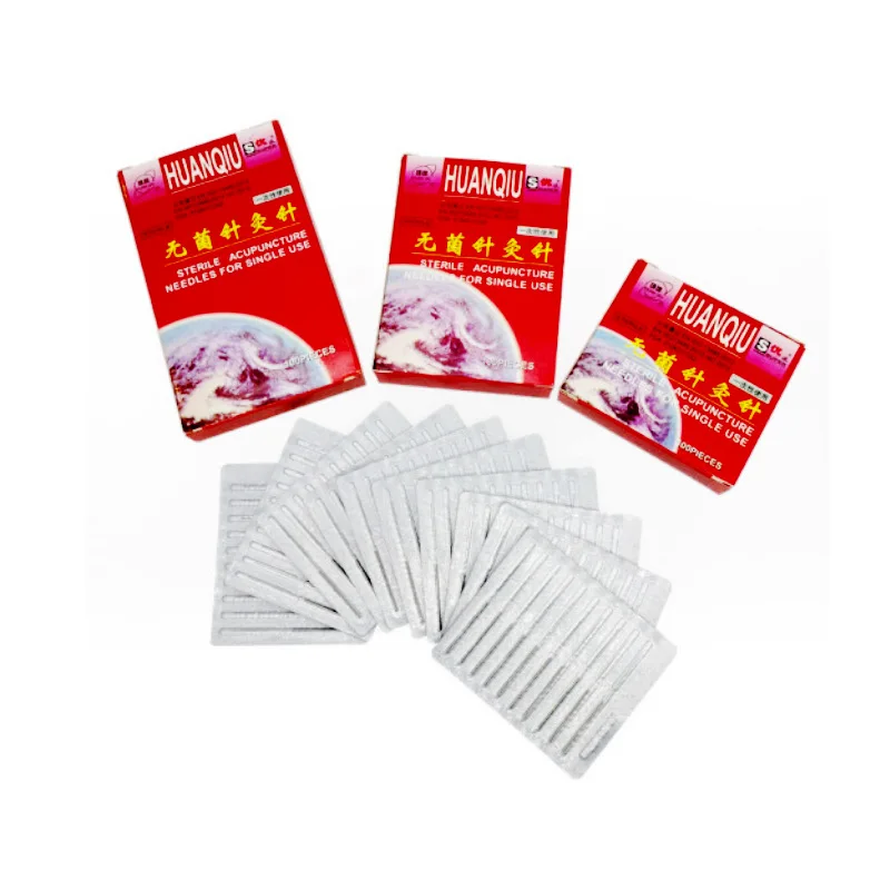 Huanqiu Disposable Needles Sterile Acupuncture For Single Use Hand Needle Acupuncture Therapy Facial acupuncture needles