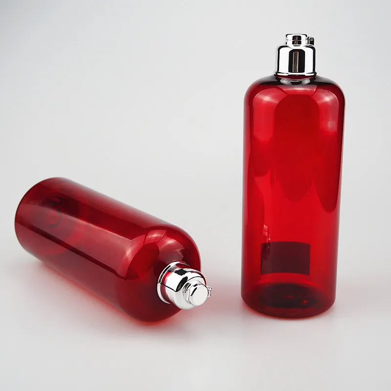 Бостонская круглая пластиковая бутылка для дезодорирования домашних животных объемом 500 мл объемом 16 унций с серебряной крышкой с откидной крышкой