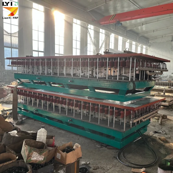 FRP Molded Grating Machine 38*38 1.22*3.66M Fiberglass Manufacturer Equipment Floor Walkway Welding Moulding Cutting Bending