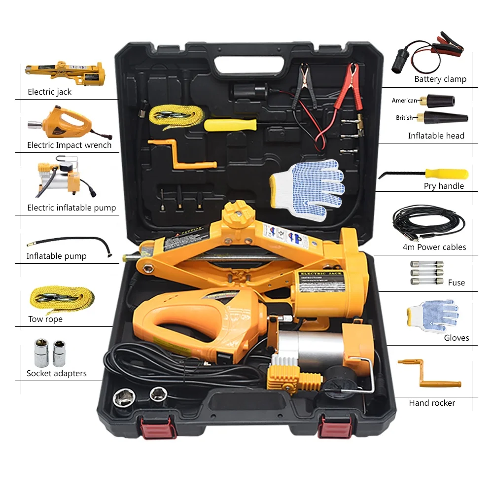 2020 Best selling 12v dc 2t car price electric jack set