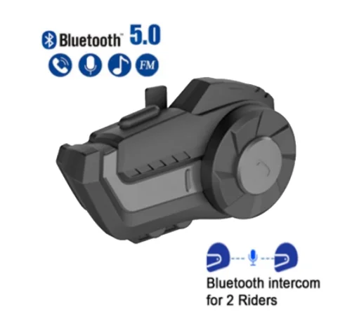 Hysnox HY-1001 Motorcycle Helmet Intercom Headset 800M 2 Rider Talking BT 5.0 Headset With Microphone FM Radio