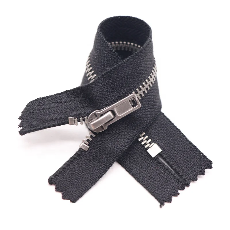 8# Large metal zipper antique silver teeth metal zipper close end flame retardant fireproof zipper