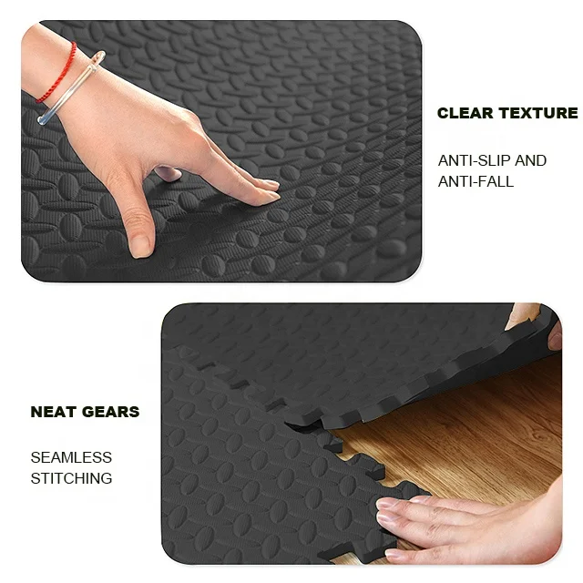 Черный EVA пенопластовый коврик 60*60*1 2 см толстый заказной принт высокое качество защитный пол с более низкой ценой