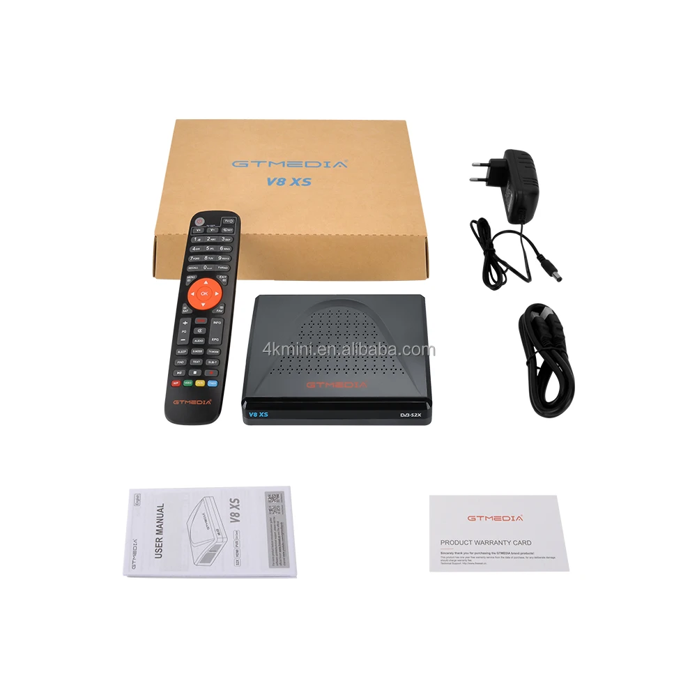 2023 New GTmedia V8XS DVB-S/S2/S2X/Multi-Stream/AVS H.265 8bit 10bit IPTV Box Satellite Decoder Support Smart CA Card