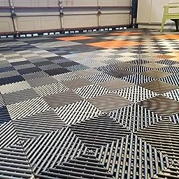 Wholesale Flexible Interlocking Plastic 400x400x18mm Floor Mat PP Garage Floor Tiles For Car Parking Carwash Detailing Shop