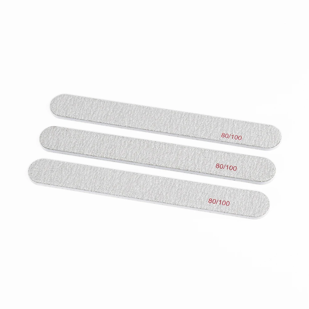 1000Pcs/Case Professional Wholesale Nail Manicure Tool 2 Sides Zebra Regular Nail File Set For Nail Beauty