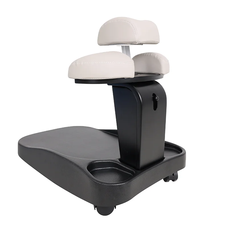 Pedicure Equipment Trolly for Foot Massage Basin Wood Beauty Spa Salon Cart Height Adjustable