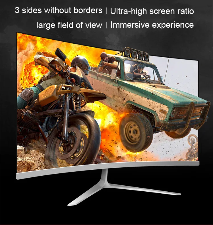 Заводские пользовательские 19 21 5 24 27 32 дюймовые ЖК-мониторы AIWO для офиса 1920*1080 изогнутый плоский светодиодный экран компьютера ПК