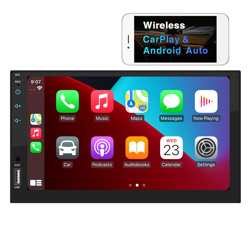 Universal 2din Double Din Navigation GP Universal 7 Inch Touch Screen Car Radio Player Car Audio with wireless carplay