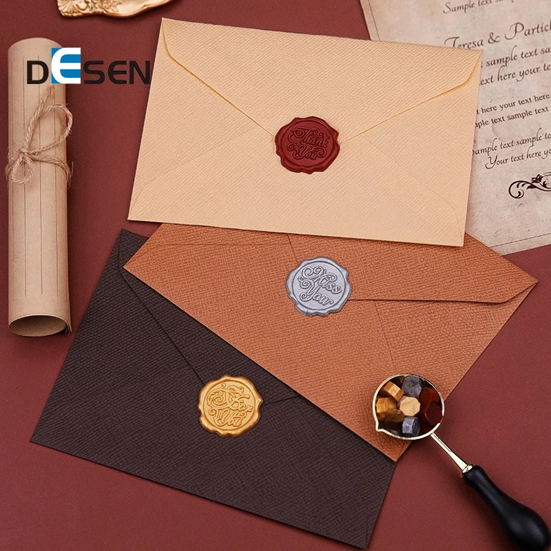 DESEN Private Wax Label Sealing Wax Stickers Wax Seal Stamp Sticker For Seal The Envelope