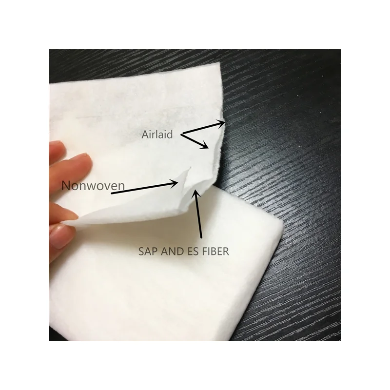 5 layers absorbent sap paper for ultra thin Baby Diaper Making materials with good quality