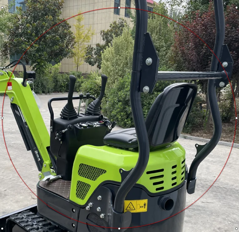 Wallemac 1T diesel engine extremely compact Mini Excavator China factory cheap saftyground construction digger for sale