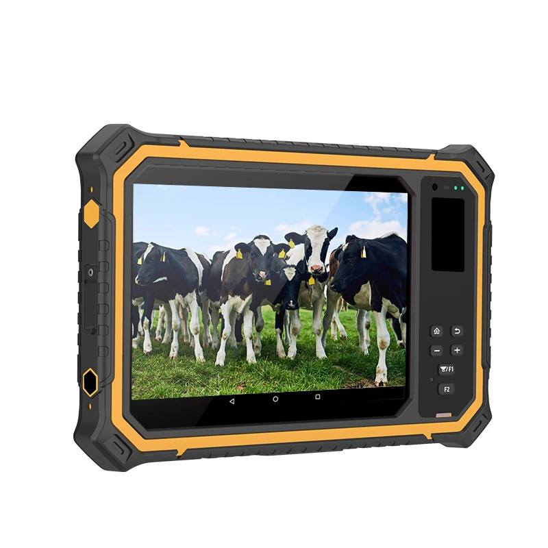 HUGEROCK T80 8 inch 8+128 4g lte ip67 waterproof android gps industrial rugged tablet with option nfc uhf rfid reader