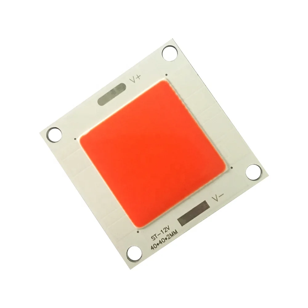 4040 red color cob leds chips 12 v 20-50w 40 - 60 lm / w  for customized fish light