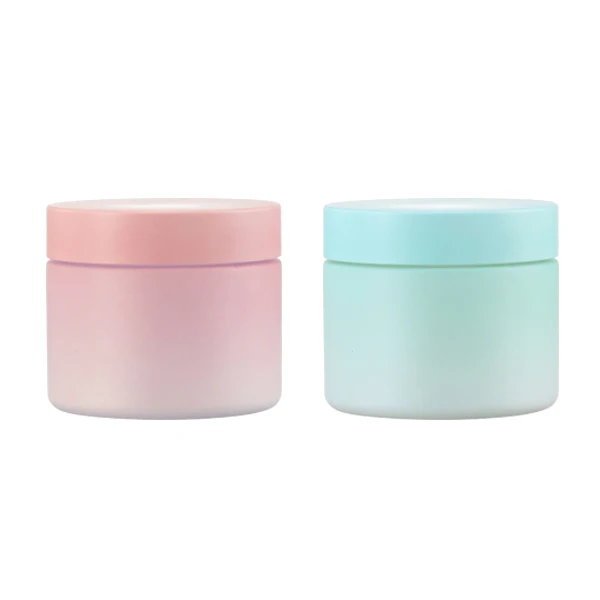 Refillable Frosted Glass Cream Jars,Empty Refillable Cosmetic Jar,Face Cream Make Up Jars